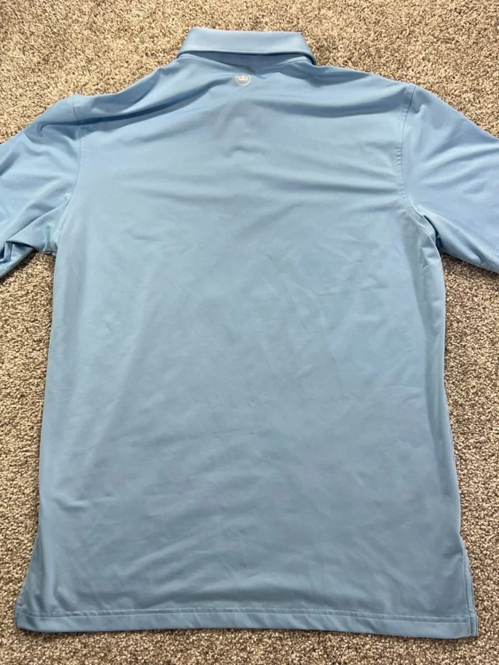 Peter Millar Summer‎ Comfort Men's Med Light Blue Polo Autism Foundation Logo